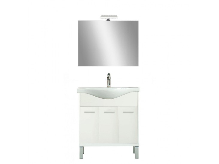 Nerva Prime 75 komplett fürdőszobabútor fehér