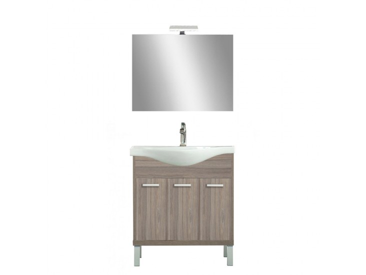 Nerva Prime 75 komplett fürdőszobabútor, Rauna szil