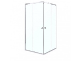 Olga SQ 90x90 cm szögletes zuhanykabin zuhanytálca nélkül - króm profil, víztiszta üveg