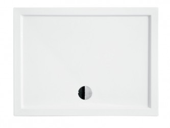 OSKAR120 aszimmetrikus akril zuhanytálca 120x80x5,5 cm