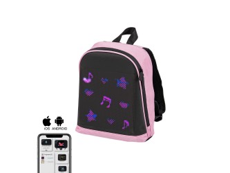 Pixen ledes okos hátizsák rózsaszín