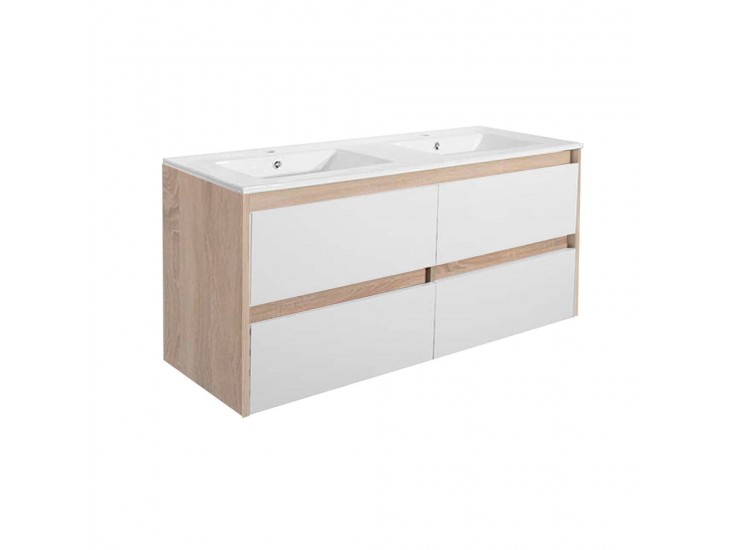 Porto 120 alsó szekrény mosdóval sonoma tölgy-fehér