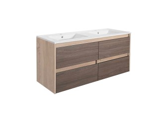 Porto 120 alsó szekrény mosdóval sonoma tölgy-rauna szil
