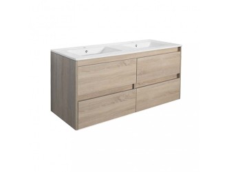 Porto 120 alsó fürdőszoba bútor mosdóval sonoma tölgy színben