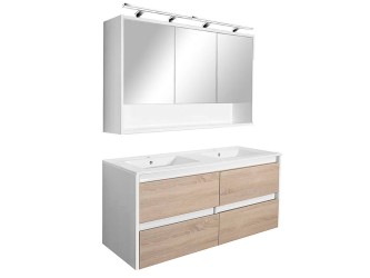 Porto 120 komplett fehér-sonoma tölgy