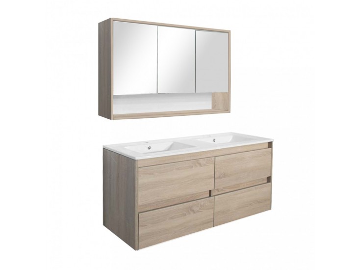 Porto 120 komplett fürdőszoba bútor sonoma tölgy színben