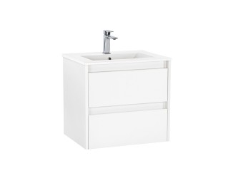 Porto 60 alsó fürdőszoba bútor mosdóval fehér színben