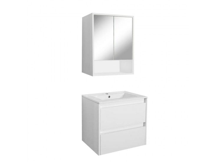 Porto 60 komplett fürdőszoba bútor fehér színben