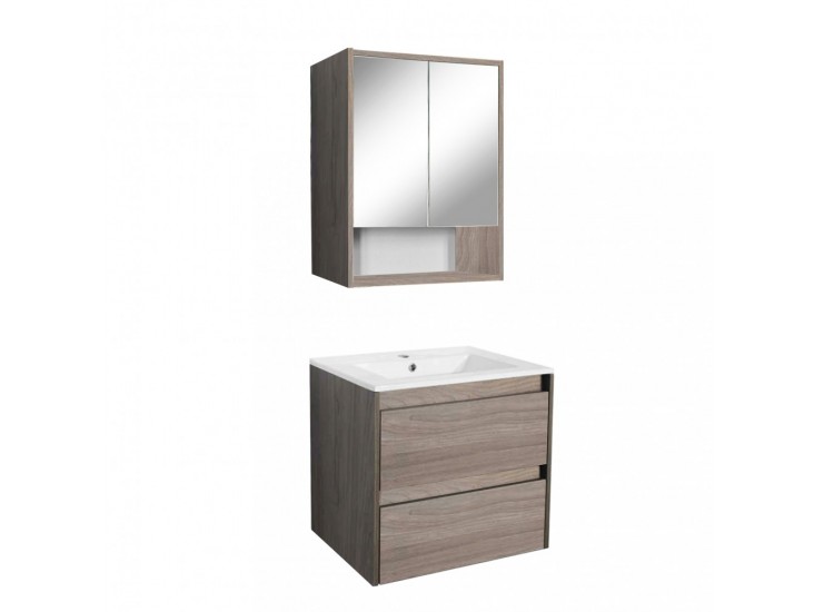 Porto 60 komplett fürdőszoba bútor rauna szil színben