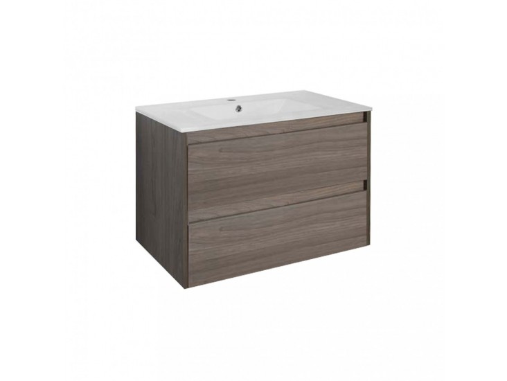 Porto 80 alsó fürdőszoba bútor mosdóval rauna szil színben