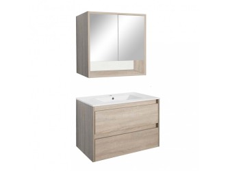 Porto 80 komplett fürdőszoba bútor sonoma tölgy színben