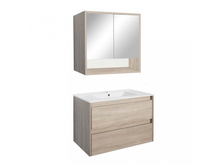 Porto 80 komplett fürdőszoba bútor sonoma tölgy színben