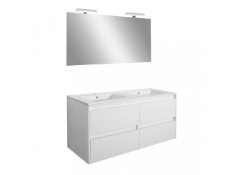 Porto Prime 120 komplett fürdőszoba bútor fehér színben