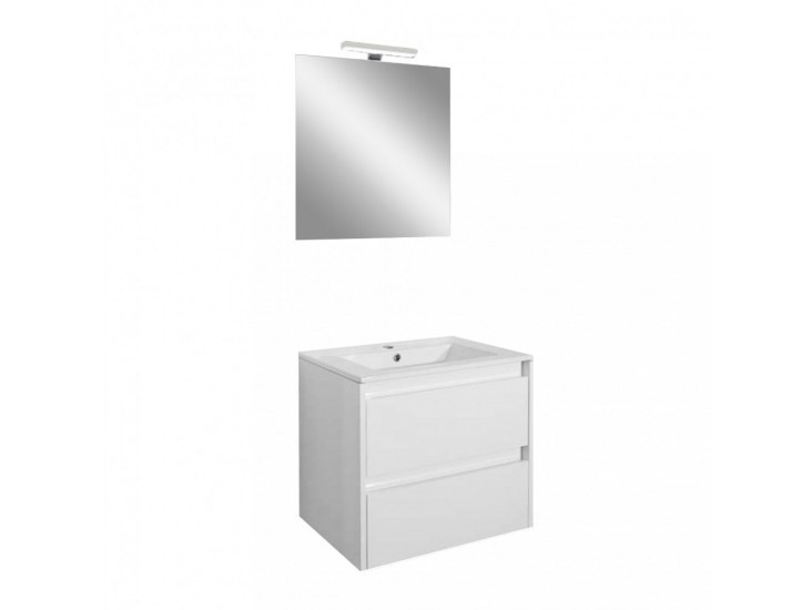 Porto Prime 60 komplett fürdőszoba bútor fehér színben