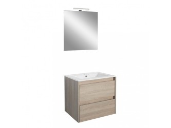 Porto Prime 60 komplett fürdőszoba bútor sonoma tölgy színben