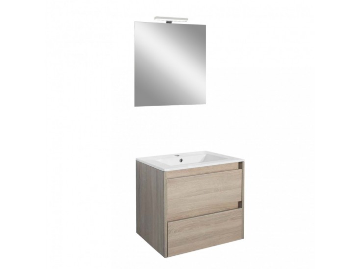 Porto Prime 60 komplett fürdőszoba bútor sonoma tölgy színben