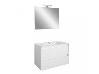 Porto Prime 80 komplett fürdőszoba bútor fehér színben