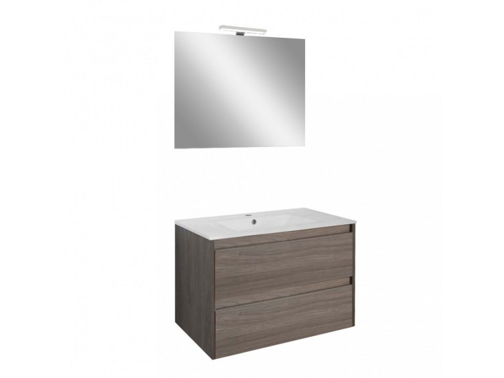 Porto Prime 80 komplett fürdőszoba bútor rauna szil színben