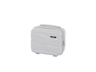 TraveLux Voyager kisméretű kézi bőrönd keményfedeles 26x31x14 cm szürke