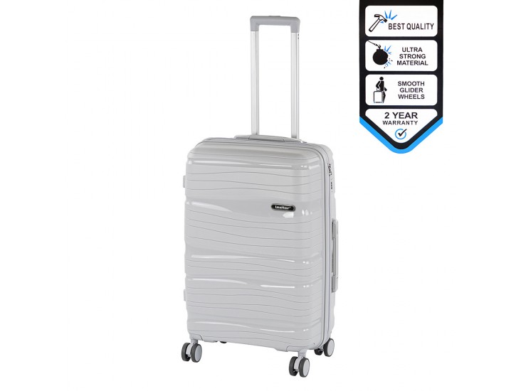 TraveLux Voyager közepes bőrönd keményfedeles 68x45x25 cm szürke