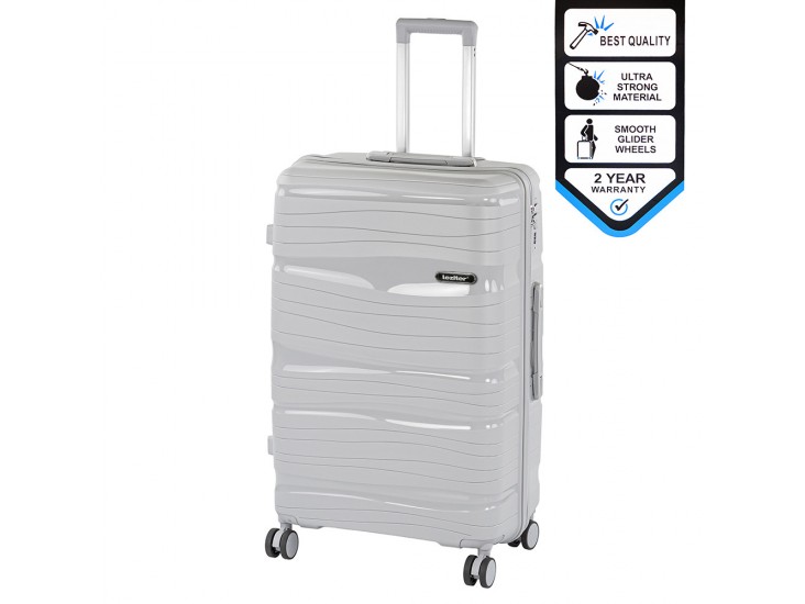 TraveLux Voyager nagy bőrönd keményfedeles 76x50x29 cm szürke