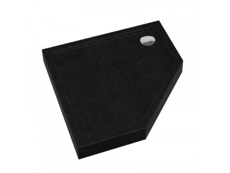 Prato 90 szögletes fekete akril zuhanytálca