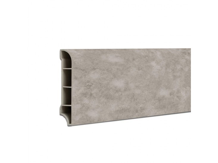 Vinyl SPC padlószegély Reno kőhatású szürke 2400x60x12 mm