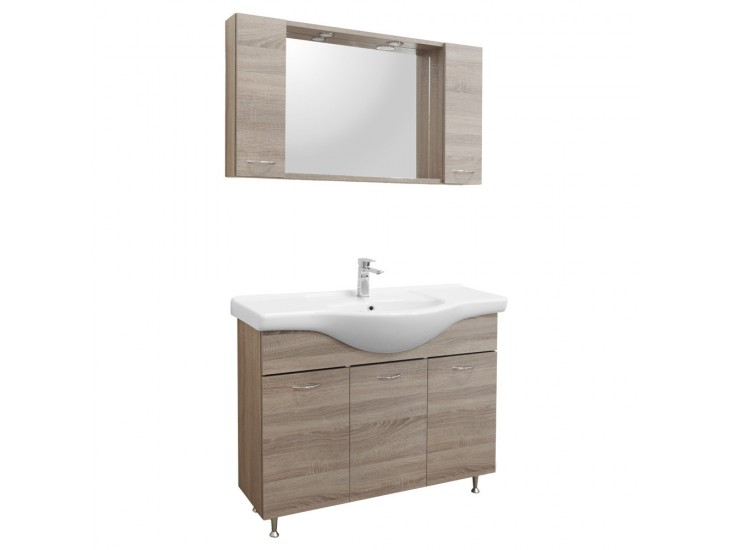 Ruben 105 komplett fürdőszoba bútor Rauna szil