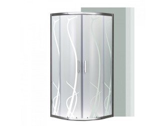 Spirit BAMBOO 80x80x180cm-es íves zuhanykabin, zuhanytálca nélkül