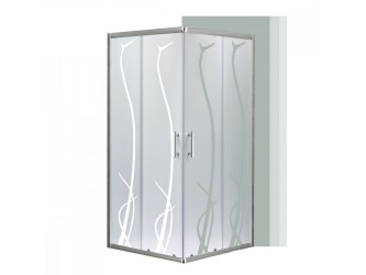 Spirit BAMBOO 90x90 szögletes zuhanykabin, zuhanytálca nélkül