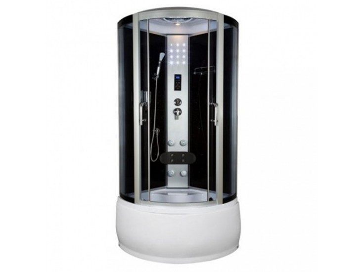 SILVERPRIME90 hidromasszázs zuhanykabin, 90x90x221 cm-es méretben