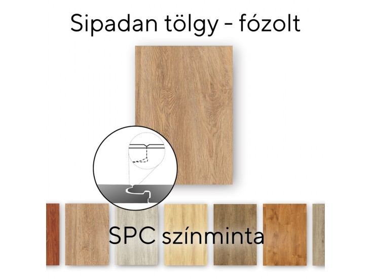 Leziter Sipadan tölgy Vinyl SPC fózolt padló minta/db