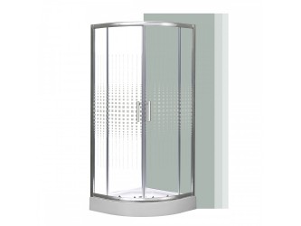 Spirit Mátrix íves 80x80x194 cm minőségi zuhanykabin , erősített akril zuhanytálcával