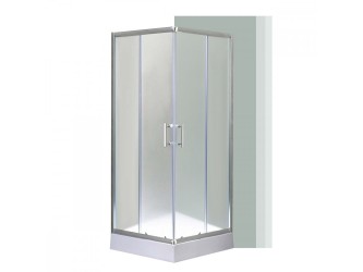 Spirit Matt 80x80x194 cm-es szögletes zuhanykabin, erősített akril zuhanytálcával