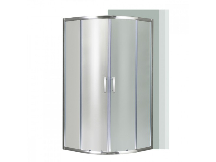 Spirit Matt 90x90x180 cm-es íves zuhanykabin, zuhanytálca nélkül