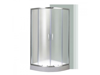 Spirit Matt 90x90x194 cm-es íves zuhanykabin, erősített akril zuhanytálcával