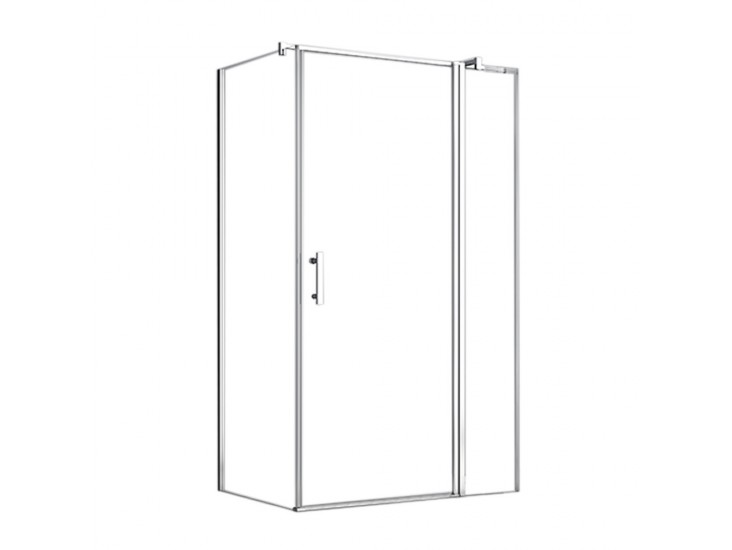 Simple 80x100 cm nyílóajtós aszimmetrikus zuhanykabin zuhanytálca nélkül