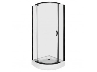 Splash Black 80 íves zuhanyabin zuhanytálcával