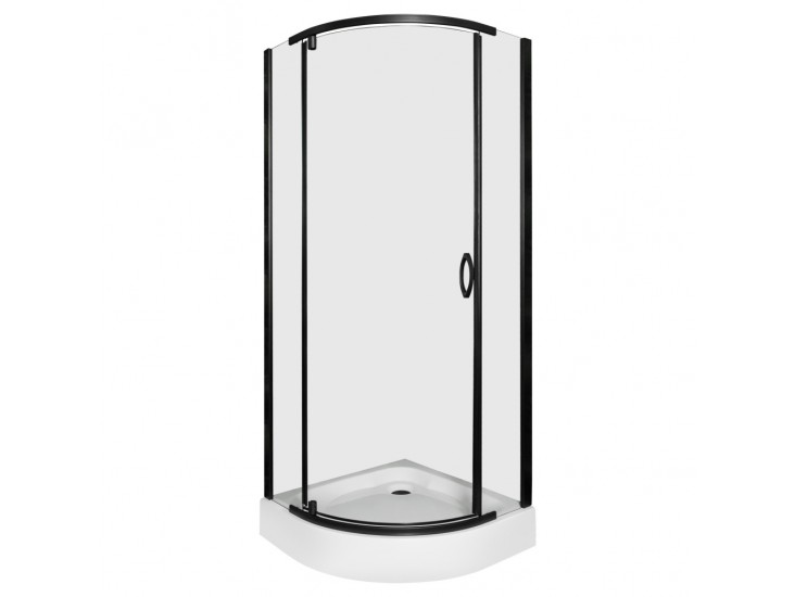 Splash Black 80 íves zuhanyabin zuhanytálcával