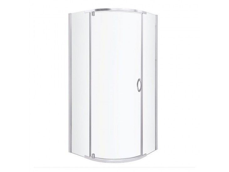 Splash íves zuhanykabin tálcával 79x79x206cm - króm profil, víztiszta üveg