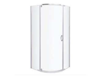 Splash íves zuhanykabin tálcával 89x89x206cm - króm profil, víztiszta üveg