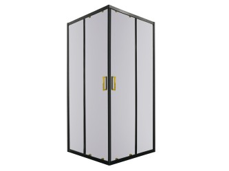 Tiara Square Gold 80x80 cm szögletes zuhanykabin zuhanytálca nélkül