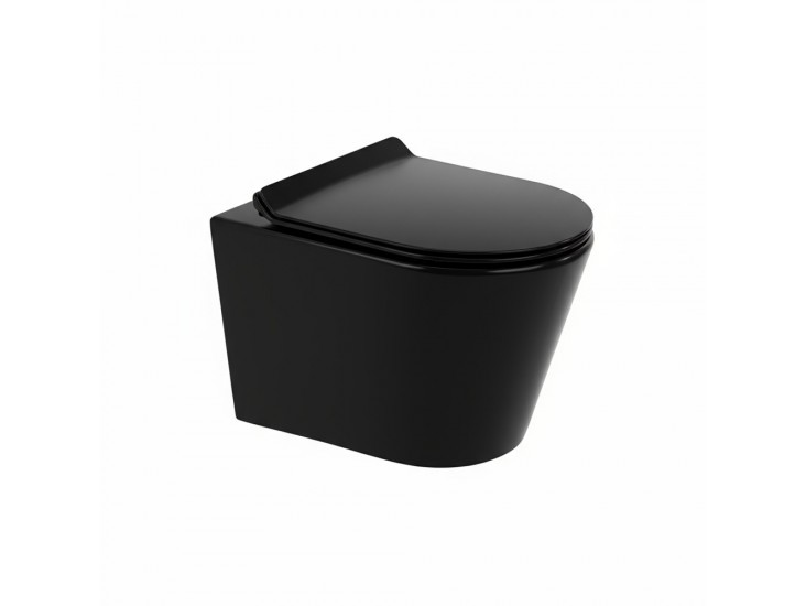 Tina fali rimless WC soft close ülőkével fekete