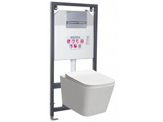 Tinos Adriatic Chrome falba építhető WC tartály szett