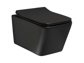 Tinos BLM fekete fali rimless WC