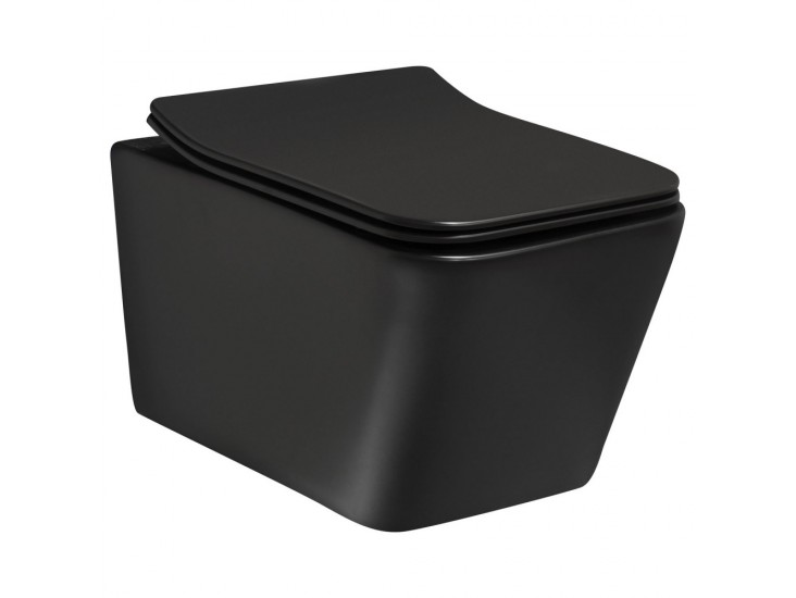 Tinos BLM fekete fali rimless WC