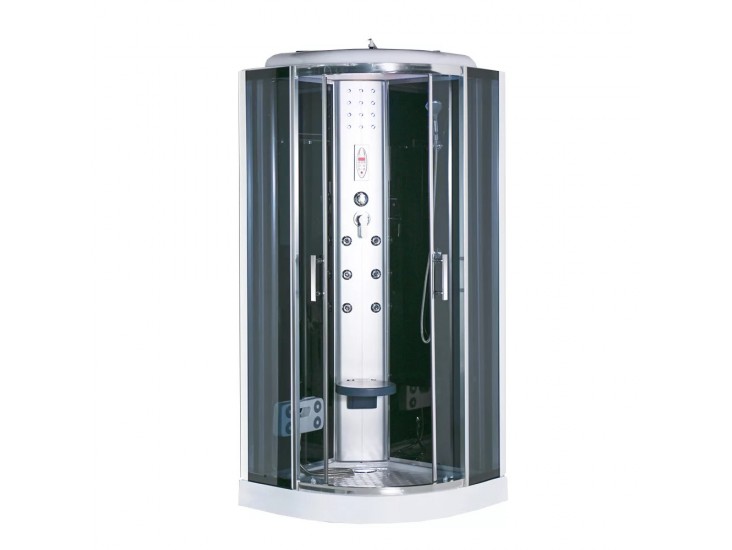 Vital Black hidromasszázs zuhanykabin 90x90 cm-es méretben