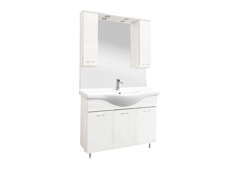 Vanessa 105 komplett fürdőszoba bútor Fehér