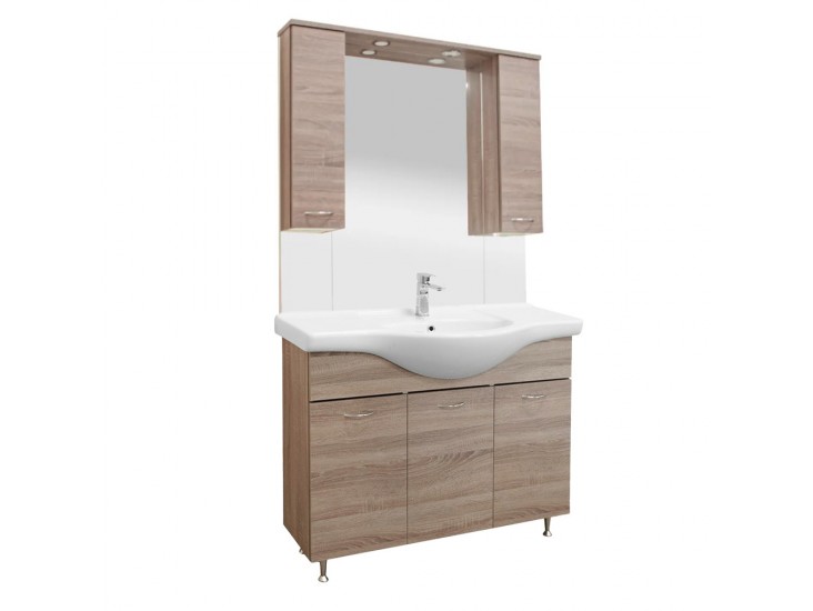 Vanessa 105 komplett fürdőszoba bútor Rauna szil