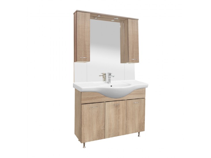 Vanessa 105 komplett fürdőszoba bútor Sonoma tölgy